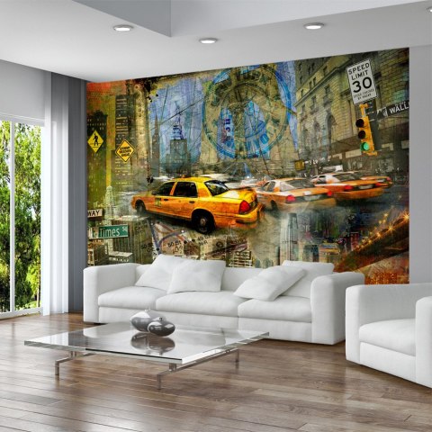 Fototapeta - Graffiti Nowy Jork, Taxi Fototapeta - Graffiti Nowy Jork, Taxi