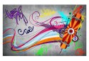 Fototapeta - Deskorolka, graffiti
