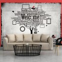 Fototapeta - Welcome, drzewo, napisy