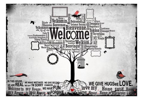 Fototapeta - Welcome, drzewo, napisy Fototapeta - Welcome, drzewo, napisy