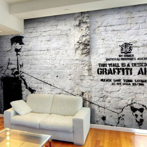 Fototapeta - Banksy - Graffiti Area Fototapeta - Banksy - Graffiti Area