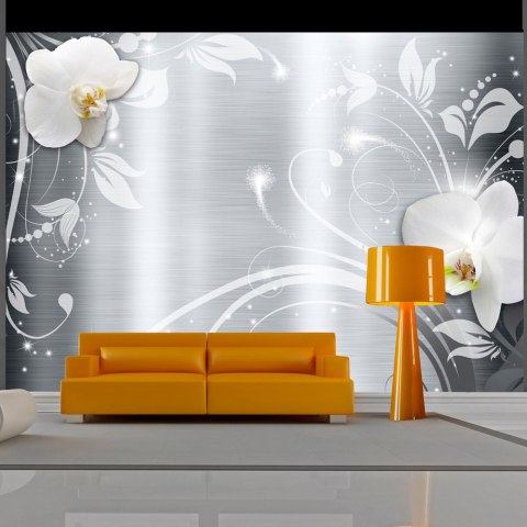 Fototapeta - Orchidee na stali Fototapeta - Orchidee na stali