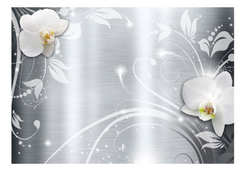 Fototapeta - Orchidee na stali Fototapeta - Orchidee na stali
