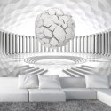 Fototapeta - Geometria, Biała Sala 3D