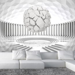 Fototapeta - Geometria, Biała Sala 3D