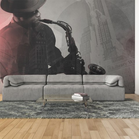 Fototapeta - Saksofon, muzyk jazz Fototapeta - Saksofon, muzyk jazz
