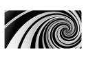 Fototapeta - 3D Czarno-Biały Wir