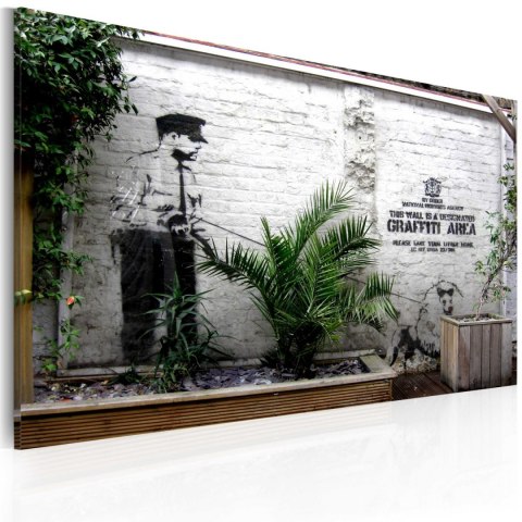 Obraz - Strefa graffiti (Banksy) Obraz - Strefa graffiti (Banksy)