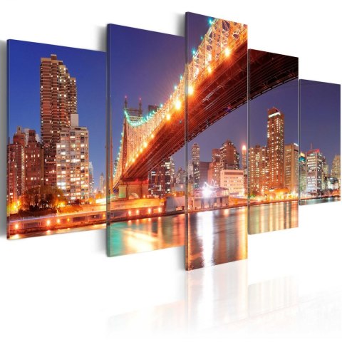 Obraz 5-częściowy - Brooklyn Bridge Obraz 5-częściowy - Brooklyn Bridge