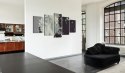 OBRAZ NA ŚCIANĘ DO SALONU, 100 x 50 cm, 5 CZĘŚCIOWY - Black or white? - 5 pieces