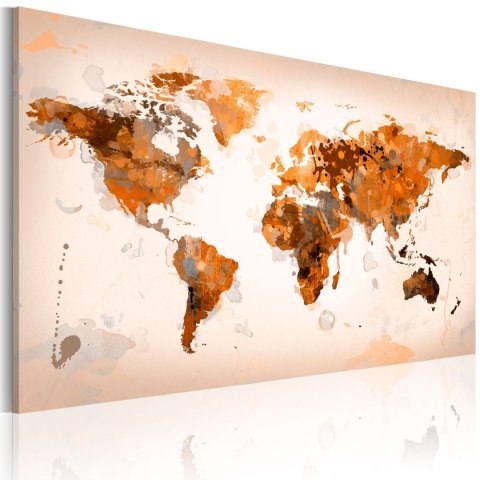 Obraz - Map of the World - Desert storm Obraz - Map of the World - Desert storm