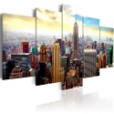 Obraz 5-częściowy - Manhattan, Nowy Jork