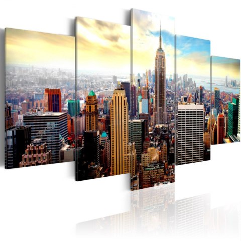 Obraz 5-częściowy - Manhattan, Nowy Jork Obraz 5-częściowy - Manhattan, Nowy Jork