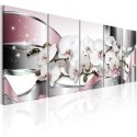 Obraz 5-częściowy - Lśniące orchidee