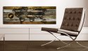 Obraz 150 x 50 cm - Złota mapa