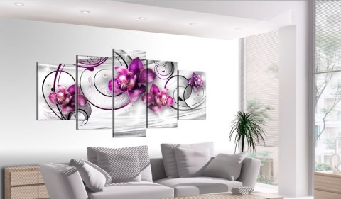 Obraz 5-częściowy - Orchidee i perły Obraz 5-częściowy - Orchidee i perły