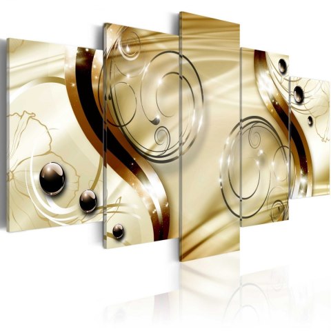 Obraz 5-częściowy Elegancki Złoty Glamour Obraz 5-częściowy Elegancki Złoty Glamour