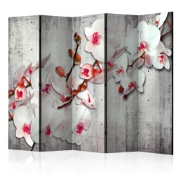 Parawan 5-częściowy - Betonowa orchidea II 