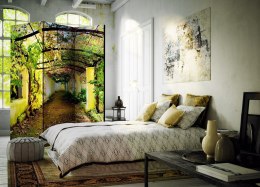 Parawan 3-częściowy - Romantyczny ogród 