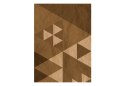 Tapeta na ścianę 10 m - Brązowy patchwork