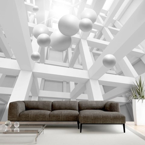 Fototapeta - Białe konstrukcje 3D Fototapeta - Białe konstrukcje 3D