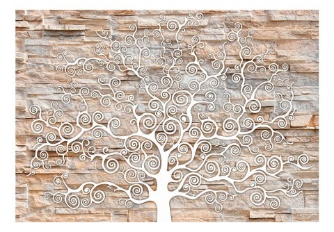 Fototapeta - Kamienny Mur, Drzewo Fototapeta - Kamienny Mur, Drzewo