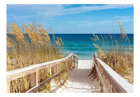 Fototapeta - Pomost na plaży, pejzaż Fototapeta - Pomost na plaży, pejzaż