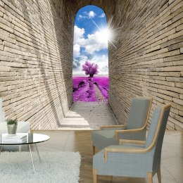 Fototapeta - Wrzosowe Pole, Brama 3D