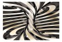 Fototapeta - Czarno-biała spirala 3D