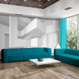 Fototapeta - Biała geometria, 3D