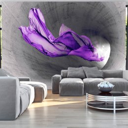 Fototapeta - Fioletowy motyw 3D Tunel