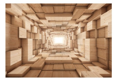 Fototapeta - Tunel, Światło, 3D złota Fototapeta - Tunel, Światło, 3D złota