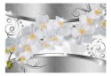 Fototapeta - Chrom, metal i orchidea