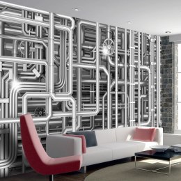 Fototapeta - Stalowe rury, instalacje