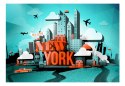 Fototapeta - Turkusowa, New York