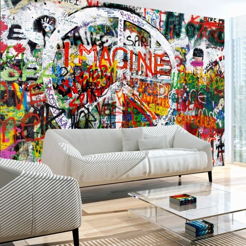 Fototapeta - Graffiti Pacyfka, Loft Fototapeta - Graffiti Pacyfka, Loft