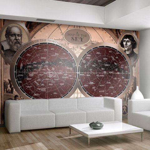 Fototapeta - Mapa nieba, mapa gwiazd