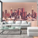 Fototapeta - Widok na Manhattan RED