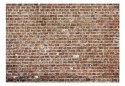 Fototapeta - Industrialny ceglany mur