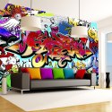 Fototapeta - Street art: czerwony motyw