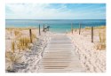 Fototapeta - Drewniana ścieżka, Plaża