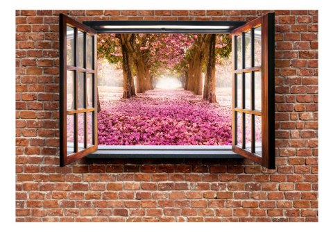 Fototapeta - Widok na kwitnące drzewa Fototapeta - Widok na kwitnące drzewa