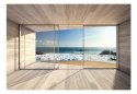 Fototapeta - 3D Okno na plażę, taras