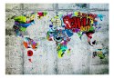Fototapeta - Mapa - Graffiti