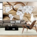 Fototapeta - Mapa świata Glamour
