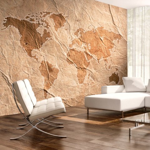 Fototapeta - Piaskowa mapa świata Fototapeta - Piaskowa mapa świata