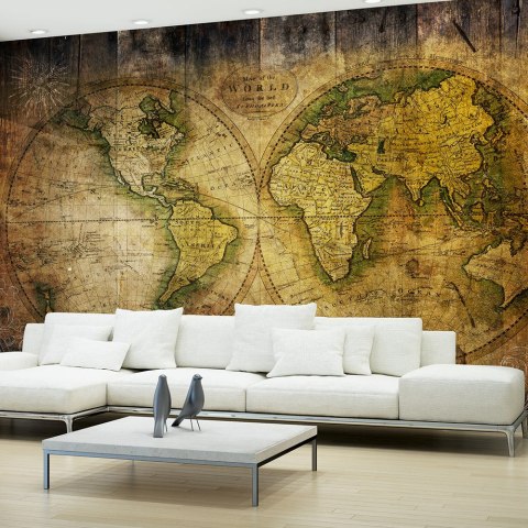 Fototapeta - Staromodna Mapa Świata Fototapeta - Staromodna Mapa Świata