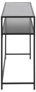 CZARNA METALOWA KONSOLA LOFT - DENMARK, INDUSTRIALNA, WYTRZYMAŁA, 120 CM