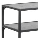 CZARNA METALOWA KONSOLA LOFT - DENMARK, INDUSTRIALNA, WYTRZYMAŁA, 120 CM