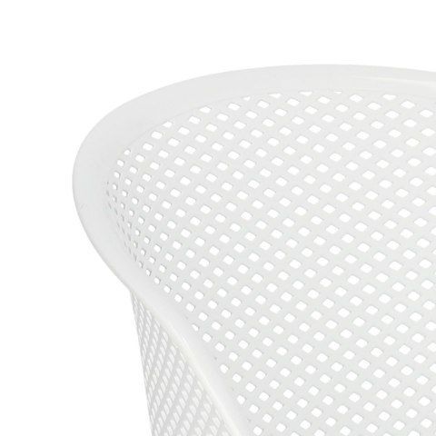 AŻUROWE BIAŁE KRZESŁO, NA BALKON, PODŁOKIETNIKI AŻUROWE BIAŁE KRZESŁO, NA BALKON, PODŁOKIETNIKI